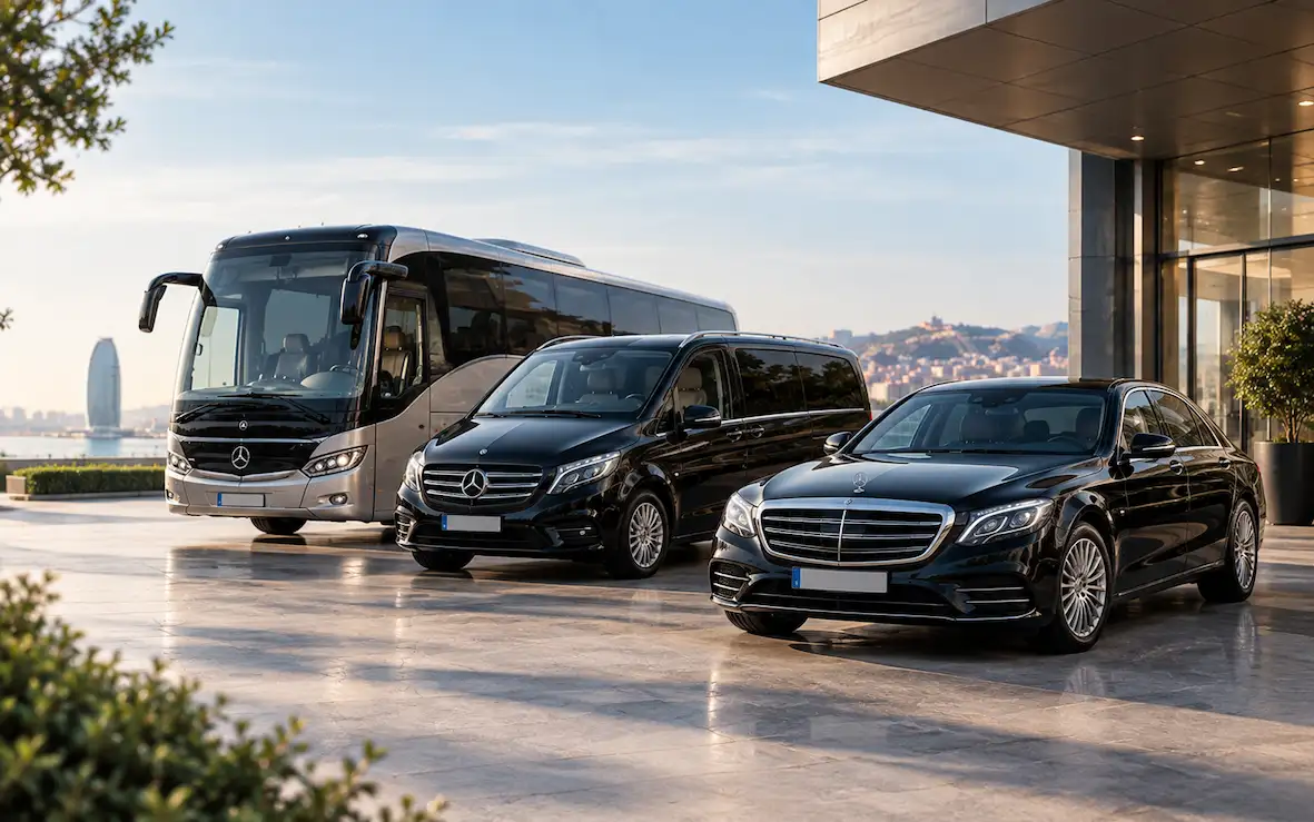 vehiculos mercedes con conductores-privados